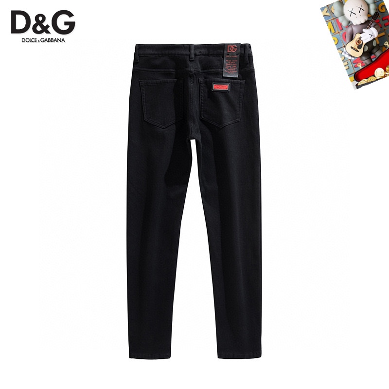  D&G 新品高端加绒牛仔裤 加绒厚款秋冬系列产品、男装修身牛仔裤💎高品质小脚裤、弹力纤维面料柔软有质感