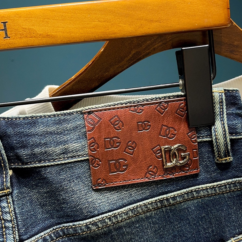  D&G 新品高端加绒牛仔裤 加绒厚款秋冬系列产品、男装修身牛仔裤💎高品质小脚裤、弹力纤维面料柔软有质感