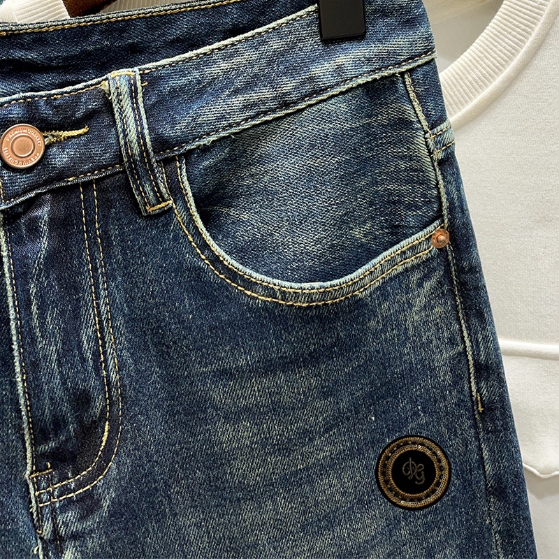  D&G 新品高端加绒牛仔裤 加绒厚款秋冬系列产品、男装修身牛仔裤💎高品质小脚裤、弹力纤维面料柔软有质感