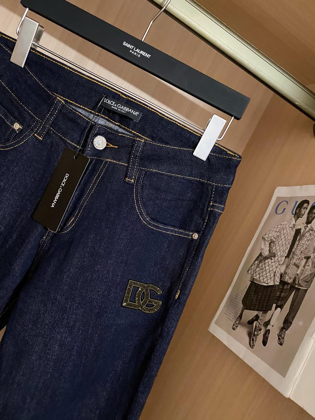  D&G 新品高端牛仔裤👖厚款秋冬系列产品、男装修身牛仔裤💎高品质小脚裤、弹力纤维面料柔软有质感！一流的