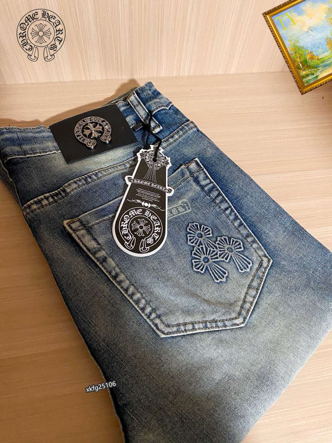  克罗心 新品高端牛仔裤👖厚款秋冬系列产品、男装修身牛仔裤💎高品质小脚裤、弹力纤维面料柔软有质感！一流的