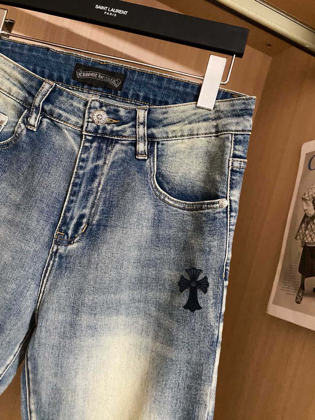  克罗心 新品高端牛仔裤👖厚款秋冬系列产品、男装修身牛仔裤💎高品质小脚裤、弹力纤维面料柔软有质感！一流的