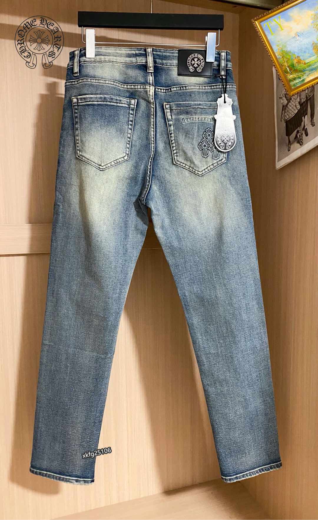  克罗心 新品高端牛仔裤👖厚款秋冬系列产品、男装修身牛仔裤💎高品质小脚裤、弹力纤维面料柔软有质感！一流的
