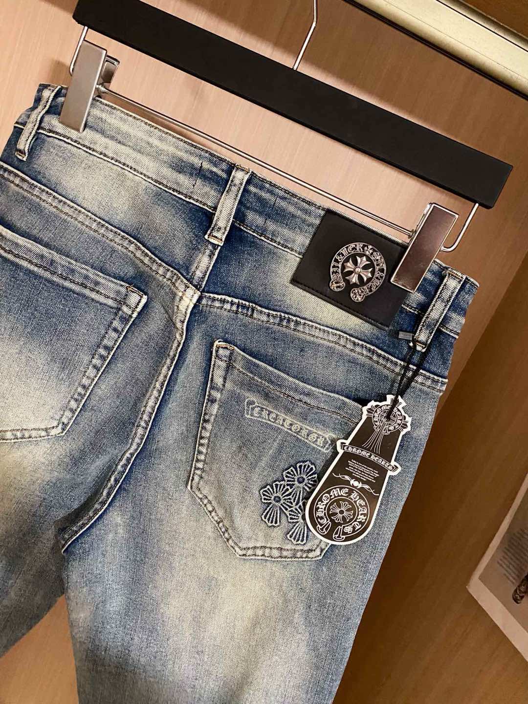  克罗心 新品高端牛仔裤👖厚款秋冬系列产品、男装修身牛仔裤💎高品质小脚裤、弹力纤维面料柔软有质感！一流的