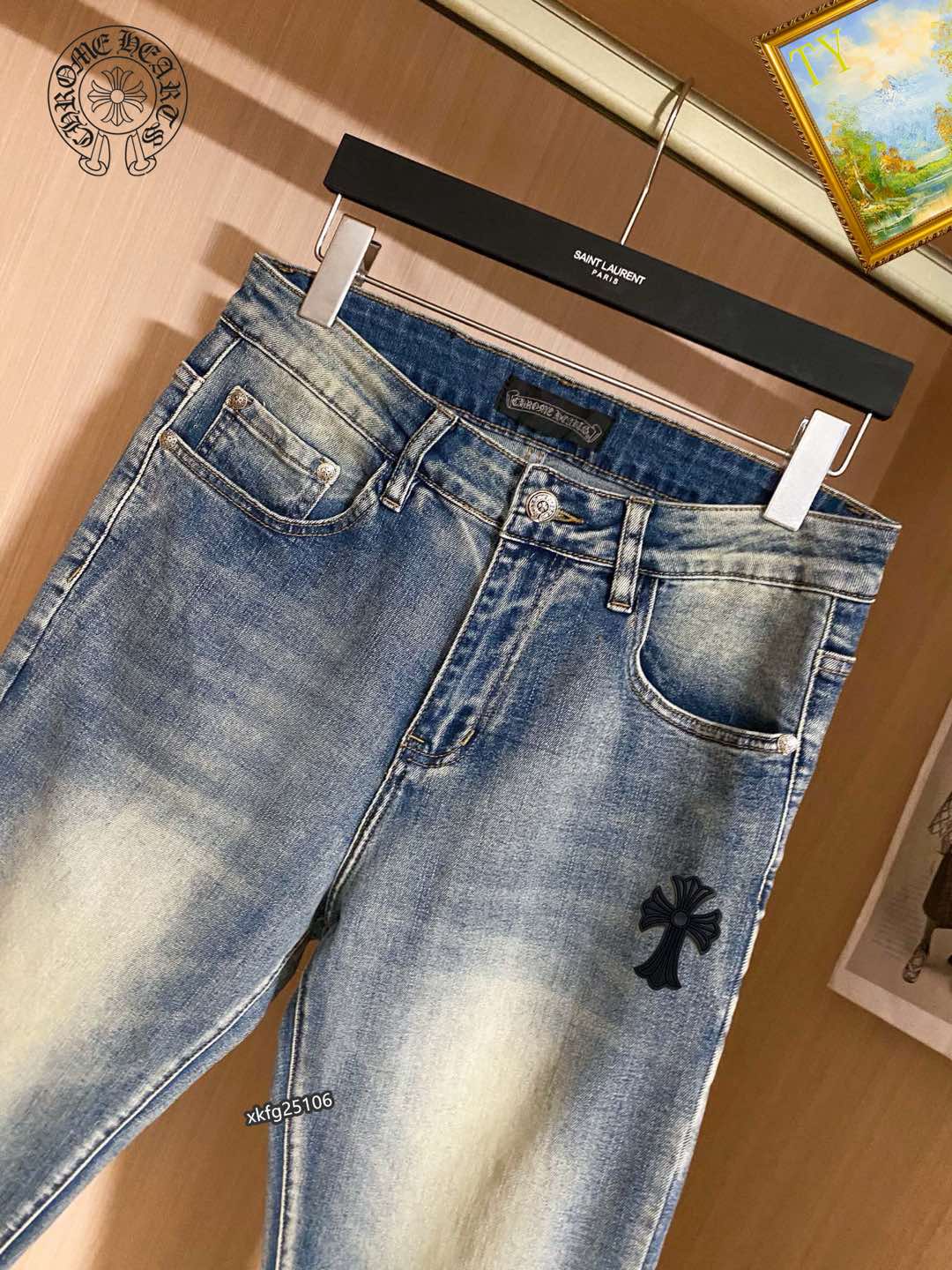  克罗心 新品高端牛仔裤👖厚款秋冬系列产品、男装修身牛仔裤💎高品质小脚裤、弹力纤维面料柔软有质感！一流的