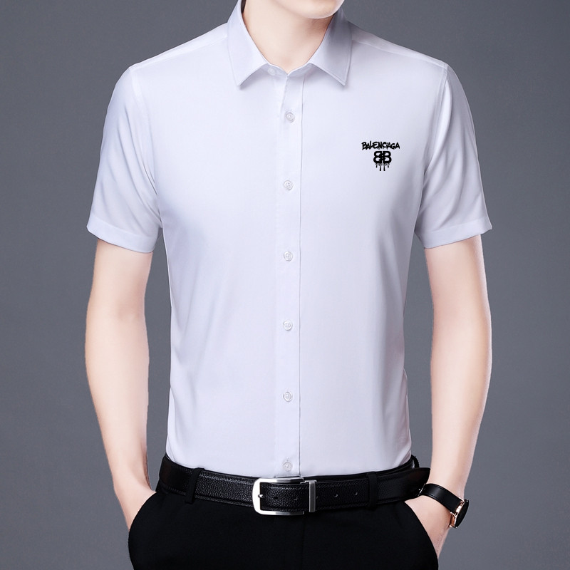 NO:442267,Balenciaga European 2025ss new men's short-sleeved shirt, high-end version of shirt!  Customized fabrics for counters are breathable and comfortable, with impeccable details, and the brand element design concept reflects high quality. The feel is delicate and soft!  It is casually cut, with a great upper body style!  Code number M-4XL, balenciaga,shirts,T-shirt,alexander wang19860909巴黎世家 欧货 2025ss新款男士短袖衬衫,高端版本衬衣！专柜定制面料 透气舒适度高,细节无可挑剔,品牌元素设计理念,体现高品质.手感细腻柔软！呈现休闲裁剪,上身版型超赞！码数M-4XL,,balenciaga,shirts,T-shirt,alexander wang,Men's clothing