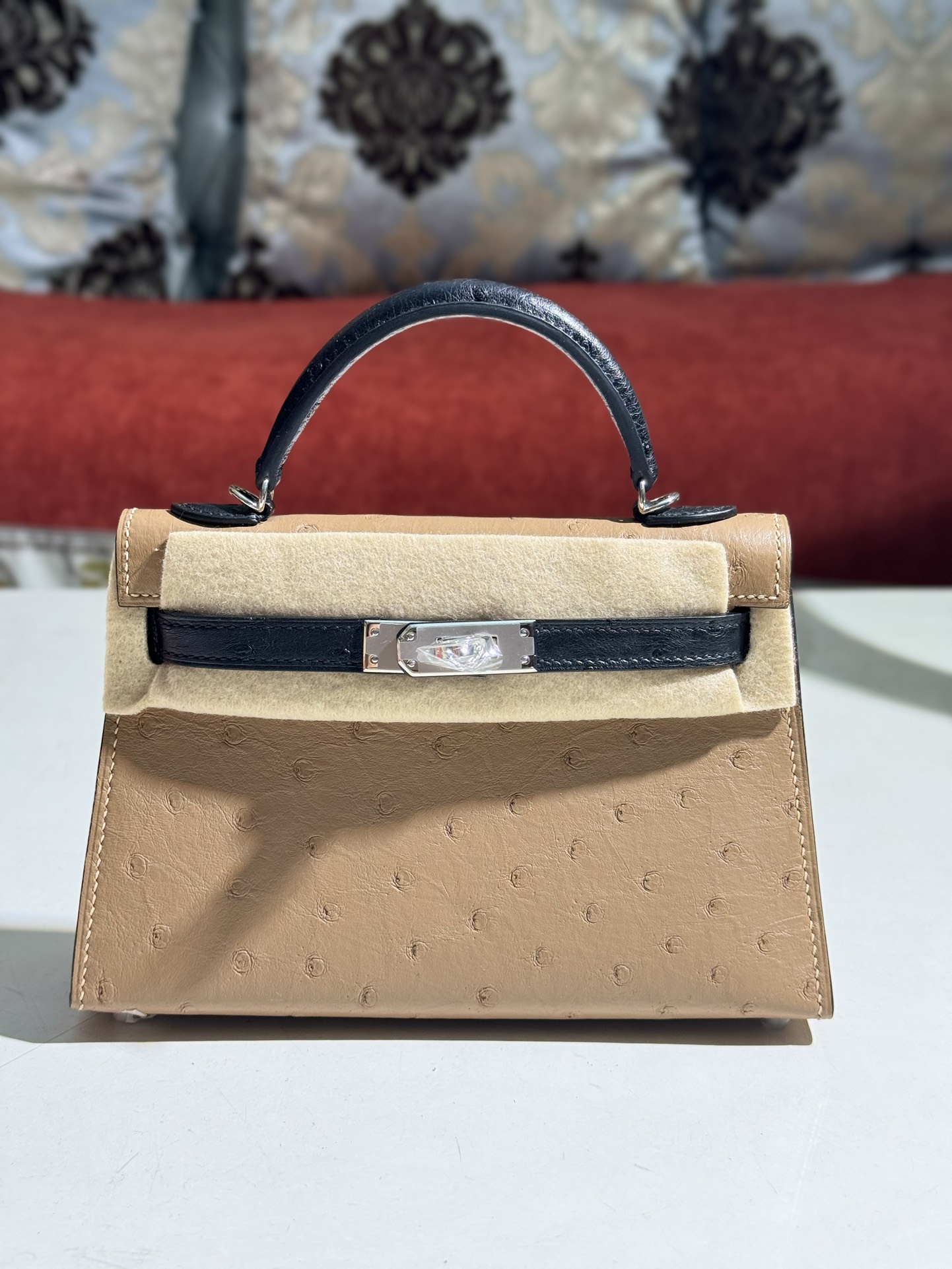 爱马仕 Hermès 高定典藏经典高奢皮具手袋托特包斜挎包女包 #344DE736 8