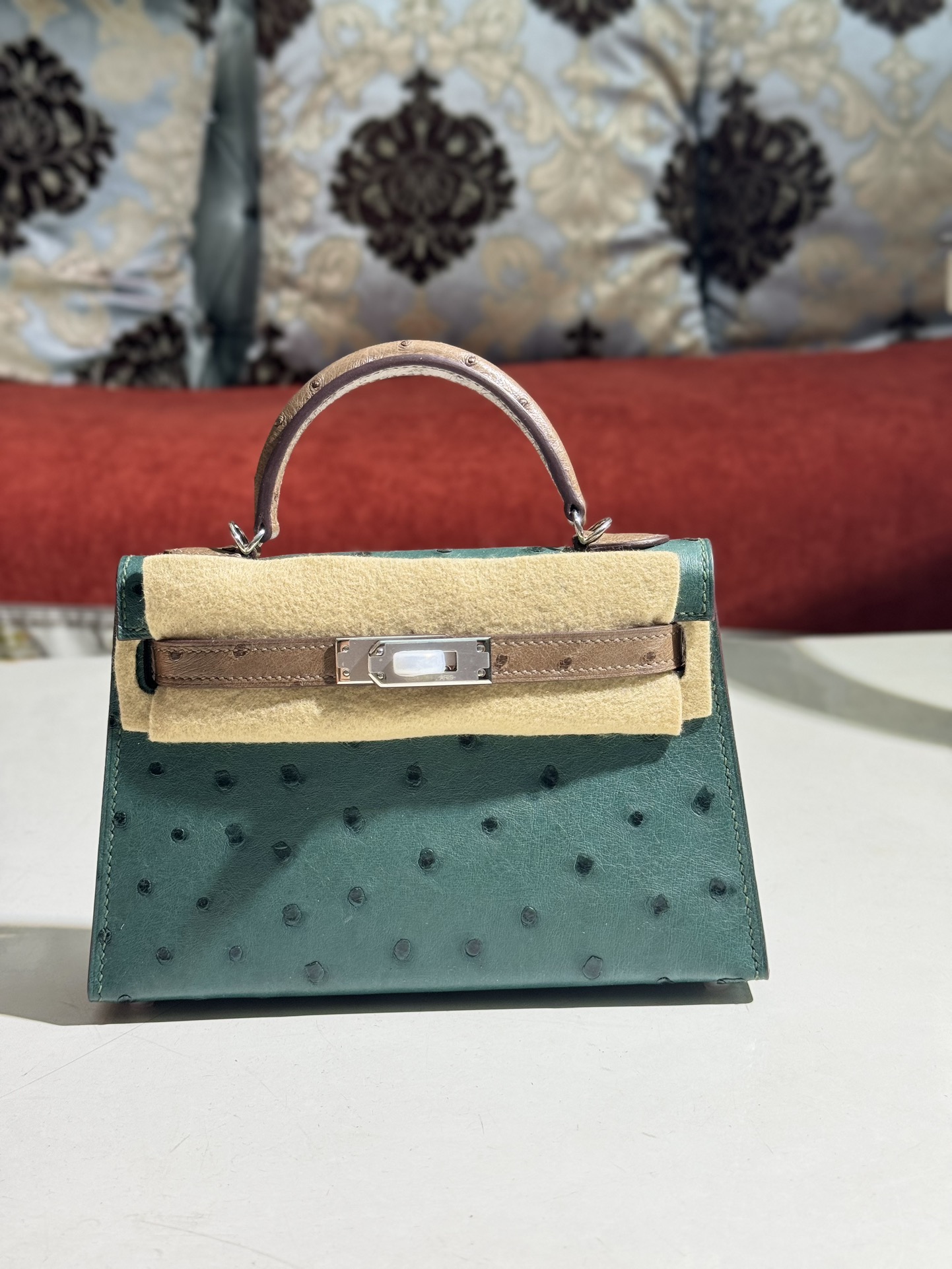 爱马仕 Hermès 高定典藏经典高奢皮具手袋托特包斜挎包女包 #344DE736 2