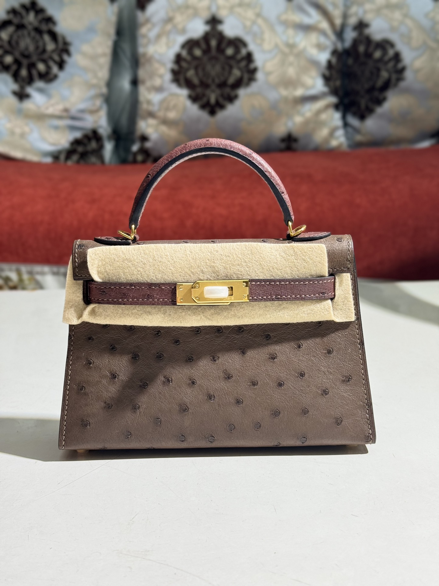 爱马仕 Hermès 高定典藏经典高奢皮具手袋托特包斜挎包女包 #344DE736 3