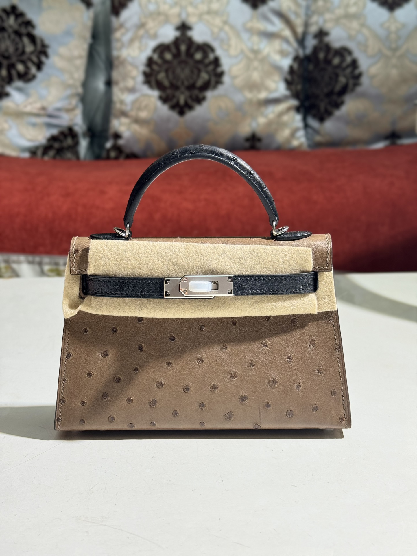 爱马仕 Hermès 高定典藏经典高奢皮具手袋托特包斜挎包女包 #344DE736 4