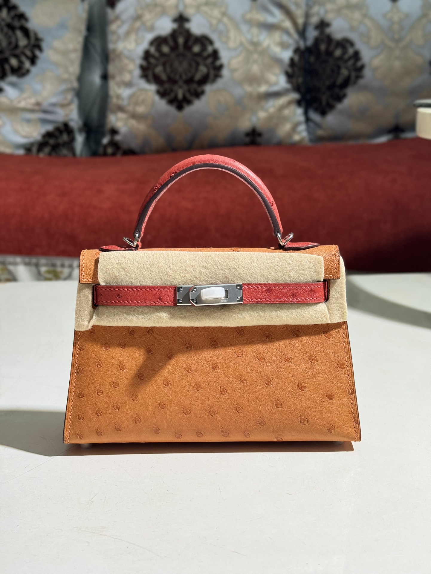 爱马仕 Hermès 高定典藏经典高奢皮具手袋托特包斜挎包女包 #344DE736 5