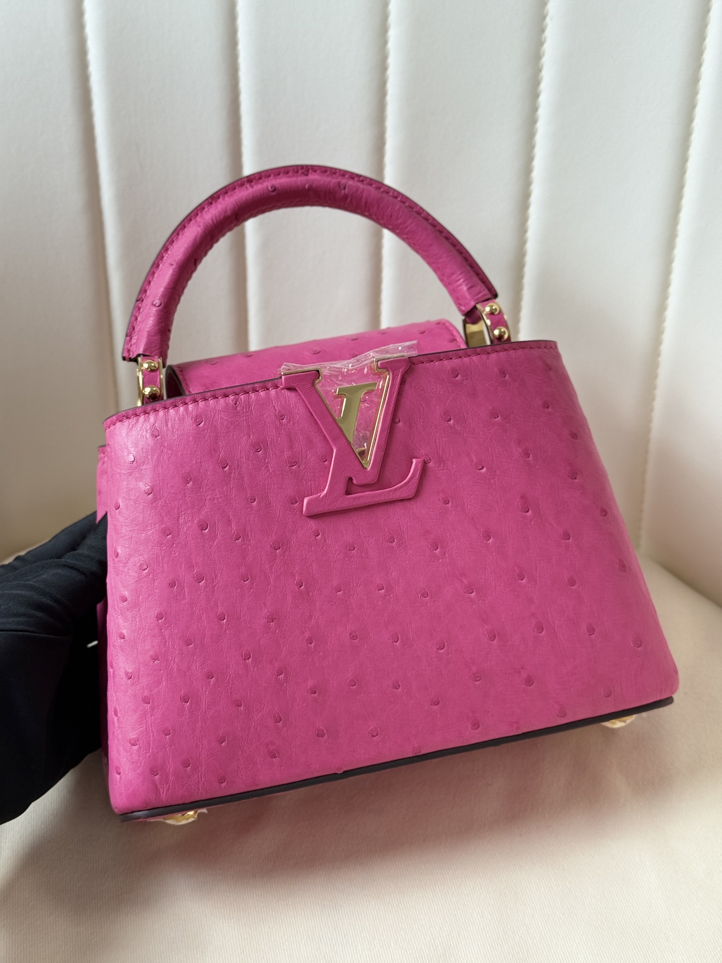 NO:879477,21cm imported KK ostrich skin full of peas, all steel hardware, ostrich skin, Hermes,1986090921cm 进口kk鸵鸟皮满钉豆 全钢五金,,ostrich skin,Hermes,,Bag
