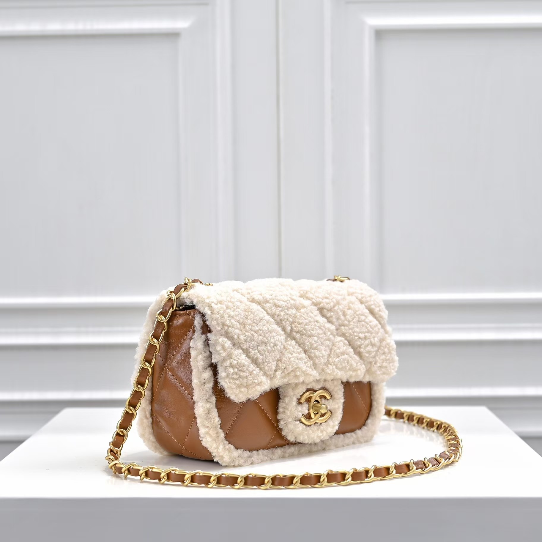 Small 24K Teddy Shearling Bag - Comprehensive 2
