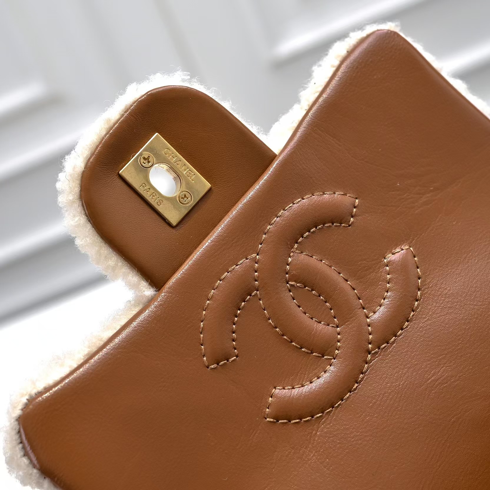 Small 24K Teddy Shearling Bag - Comprehensive 6