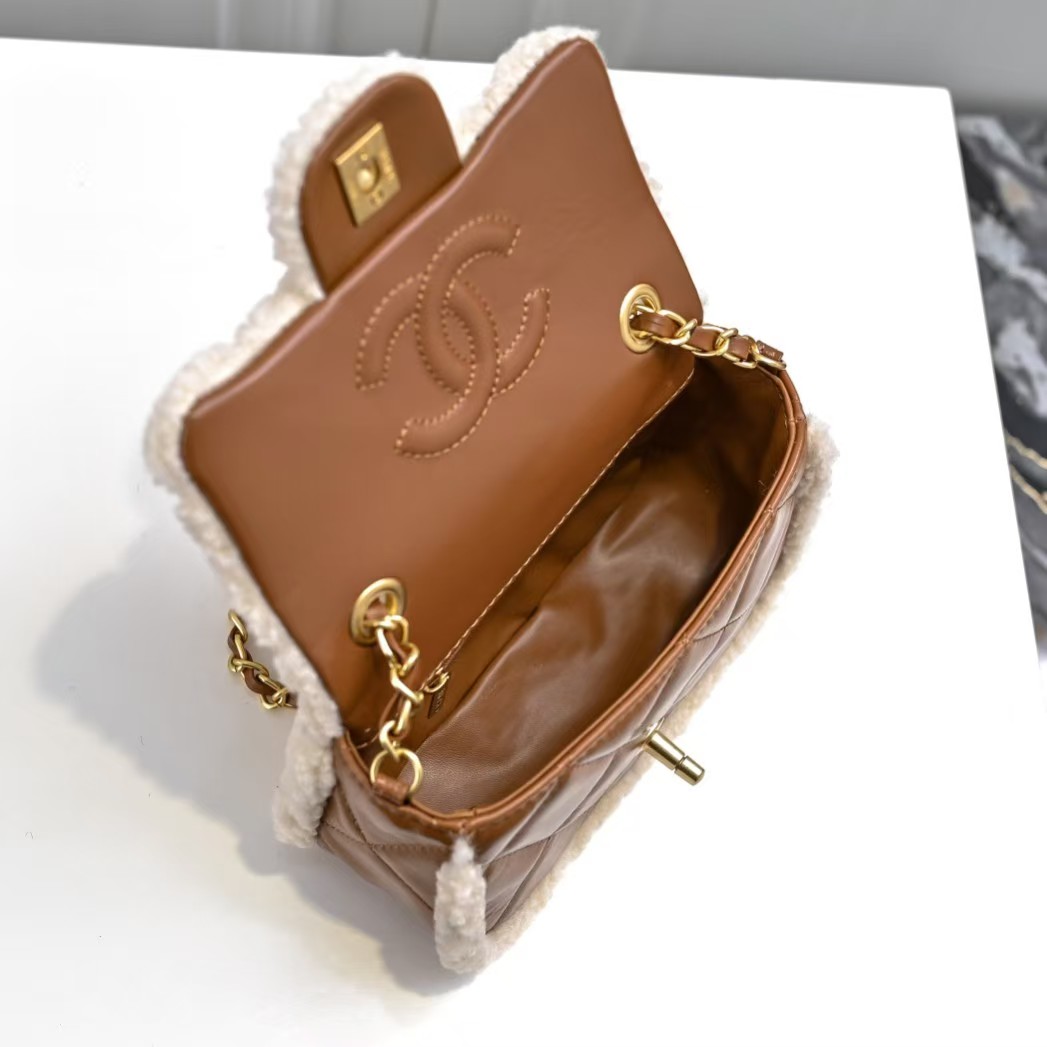 Small 24K Teddy Shearling Bag - Comprehensive 7