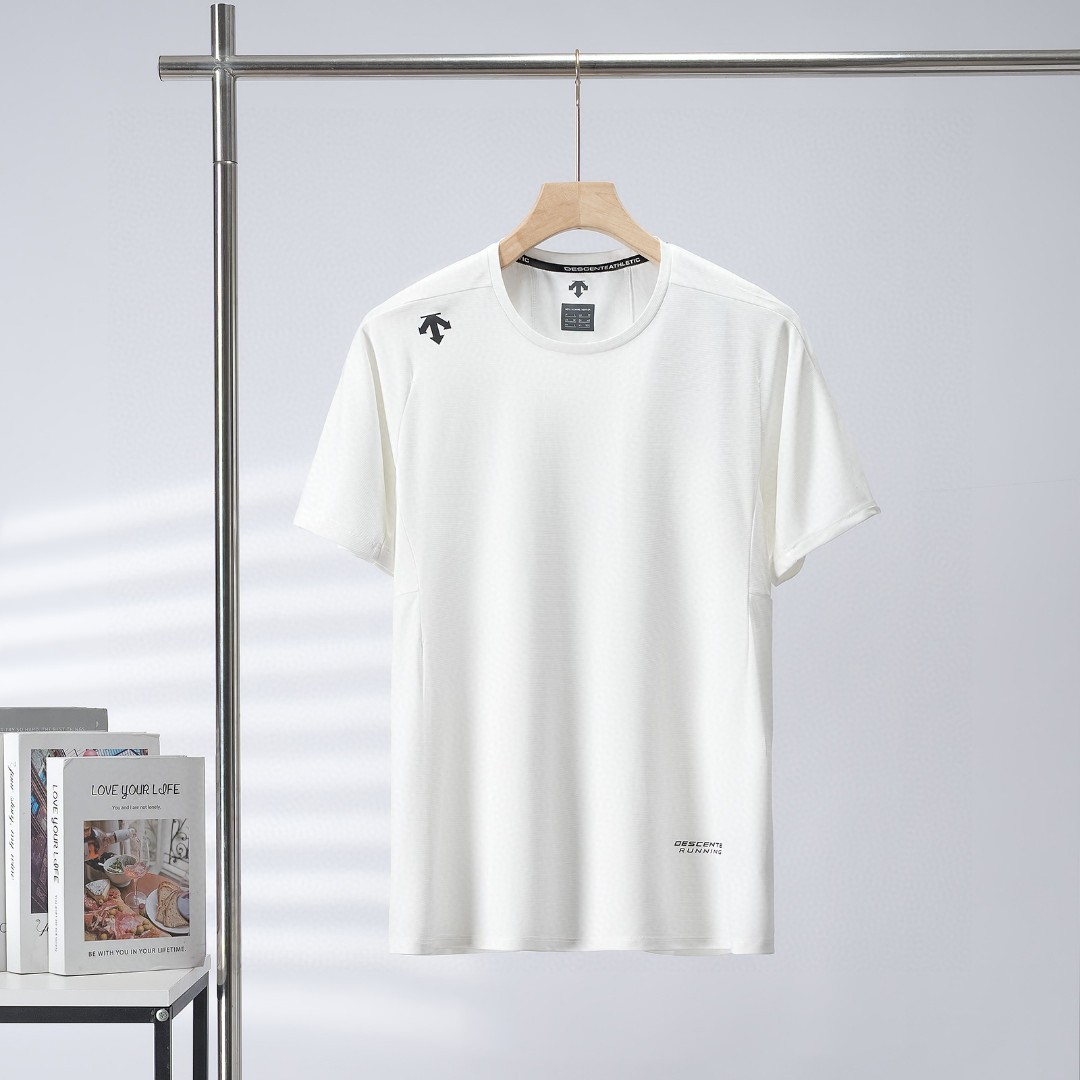 Descente Camiseta de Manga Corta con Cuello Redondo para Hombre - Algodón Suave 3 a1748144545480 4750