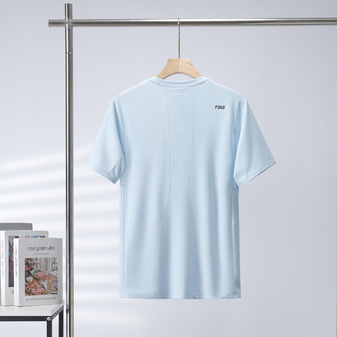 Descente Camiseta de Manga Corta con Cuello Redondo para Hombre - Algodón Suave 4 a1748144546423 6700