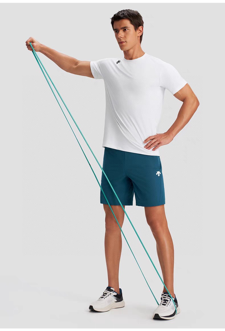 Descente Camiseta de Manga Corta con Cuello Redondo para Hombre - Algodón Suave 17 a1748144547795 1567