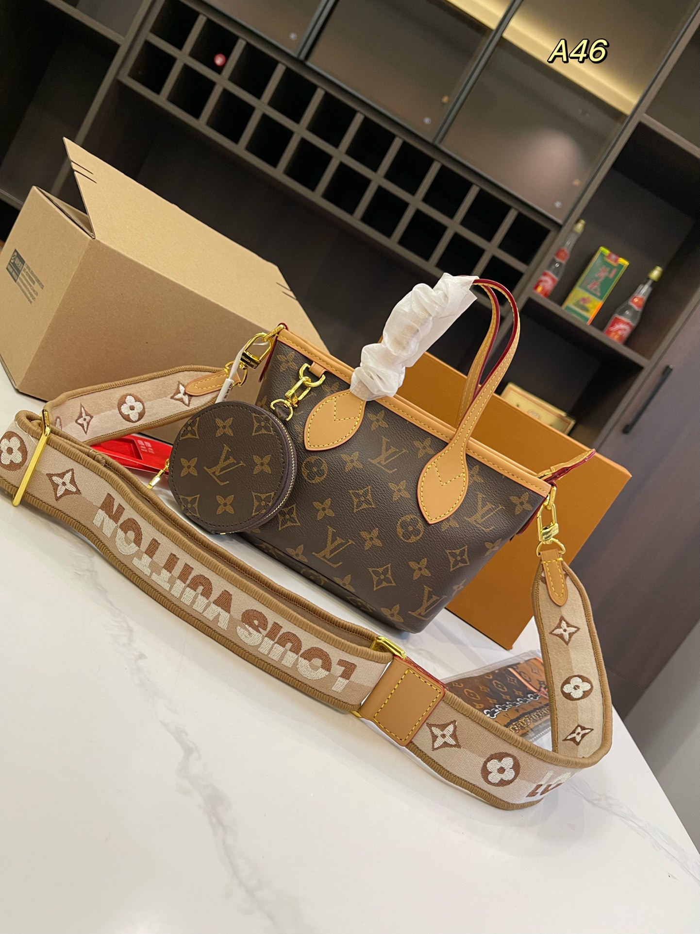 Louis Vuitton LV Neverfull Sacs À Main Sacs Cabas Broderie de fleurs Collection printemps – été