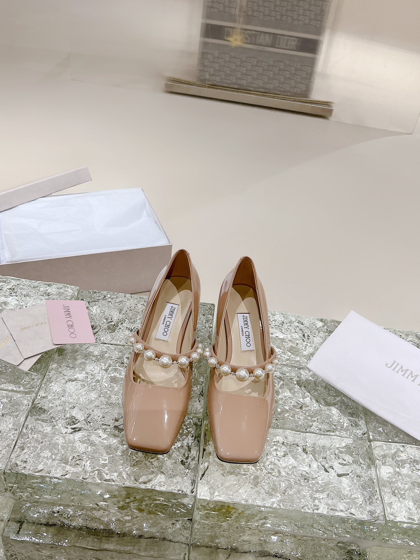 NO:223197,Pearl decorative nude patent leather, high heels19860909珍珠装饰裸色漆皮,高跟鞋,high heels,Women's Shoes