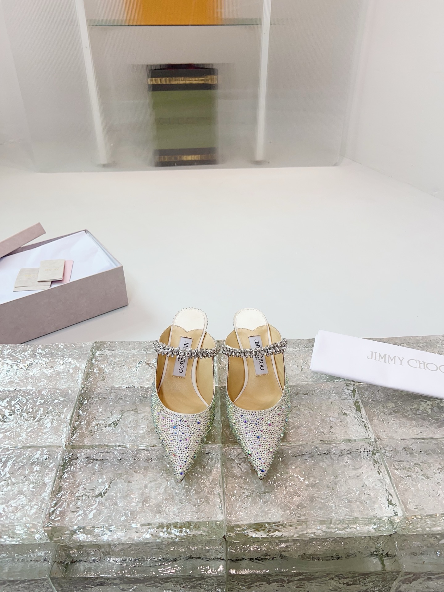 NO:247138,JimmyChoo hot diamond semi-trailer, high heels sandals, jimmy choo, sandals, high heels19860909JimmyChoo烫钻半拖,高跟鞋凉鞋,jimmy choo,sandals,high heels,Women's Shoes