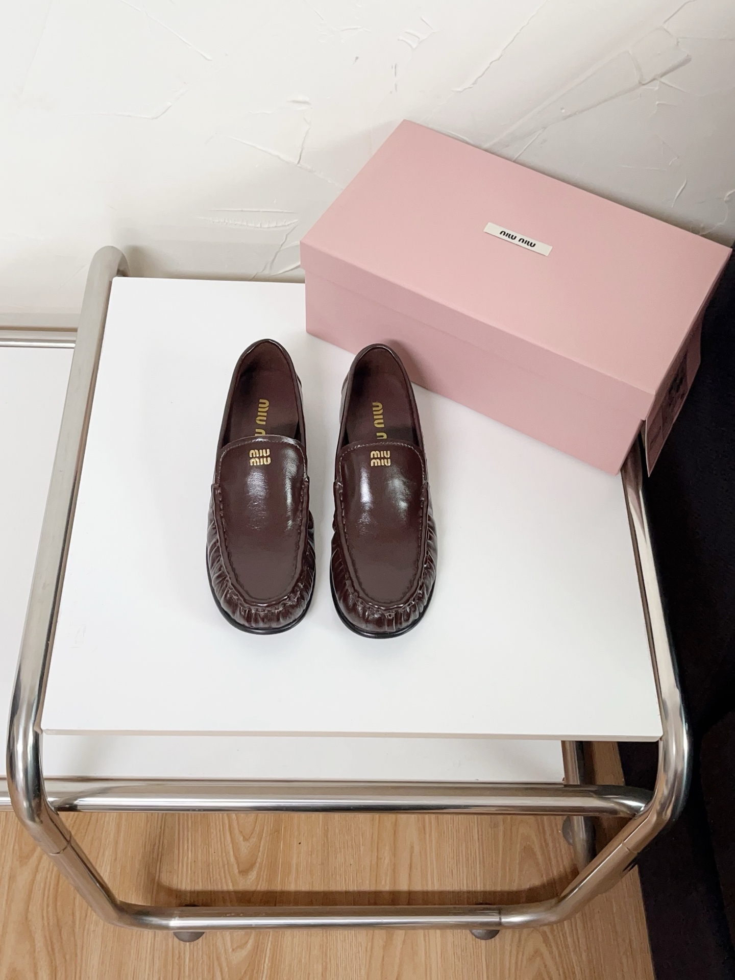 NO:625503,miumiu buffalo leather loafers,loafers,miumiu,loafers,cowhide19860909miumiu 水牛皮乐福鞋,乐福鞋,miumiu,loafers,cowhide,Women's Shoes
