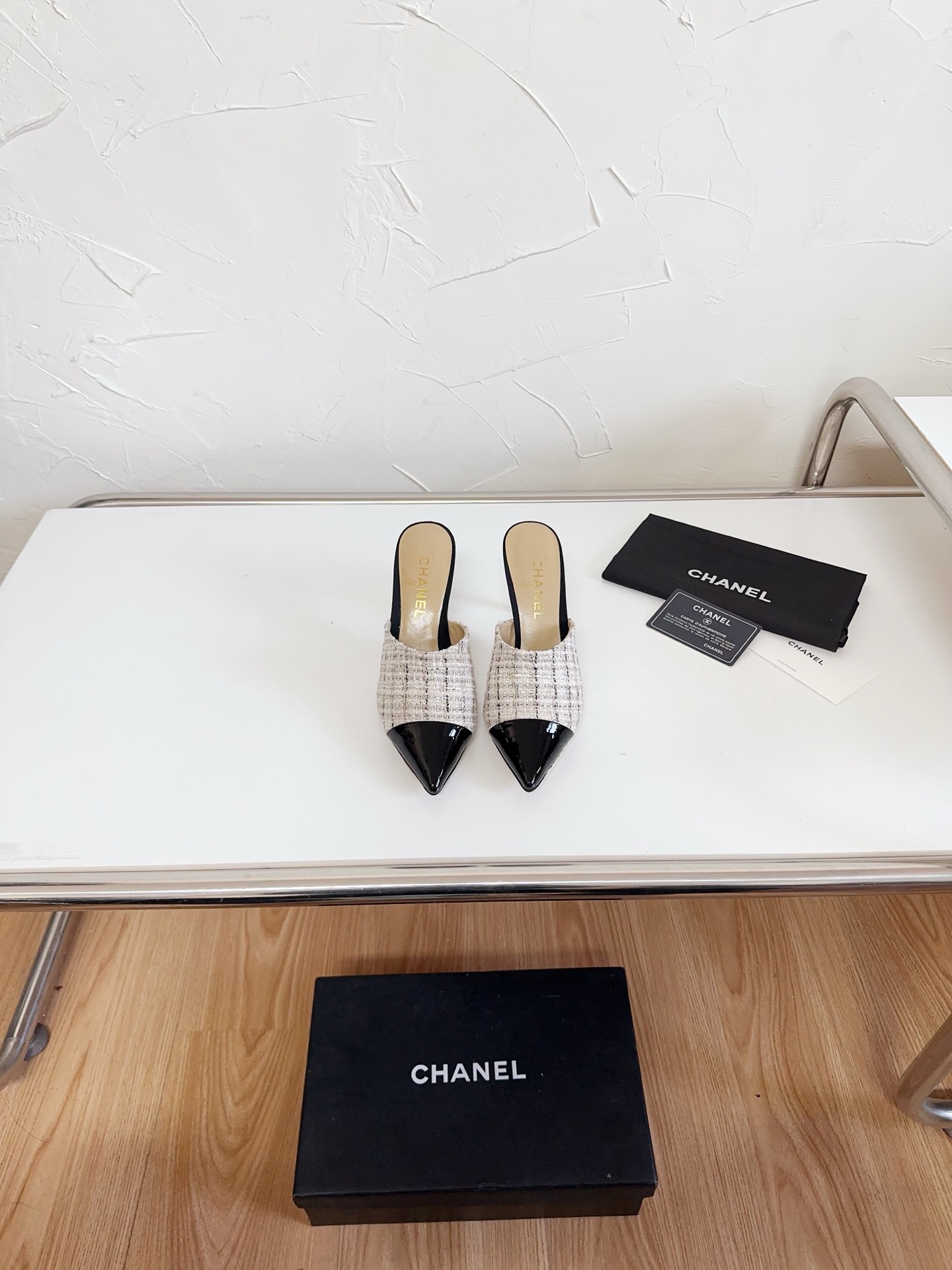NO:669866,Chanel slippers, half-slip heels, chanel, high heels, slippers19860909Chanel 拖鞋,半拖高跟鞋,chanel,high heels,slippers,Women's Shoes
