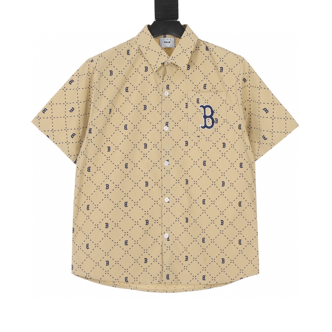 Fashionable Oversized Shirt: GTR NY42, MLB Yankees, FW23NY, Big Logo, Versatile and Stylish. - 图片 4