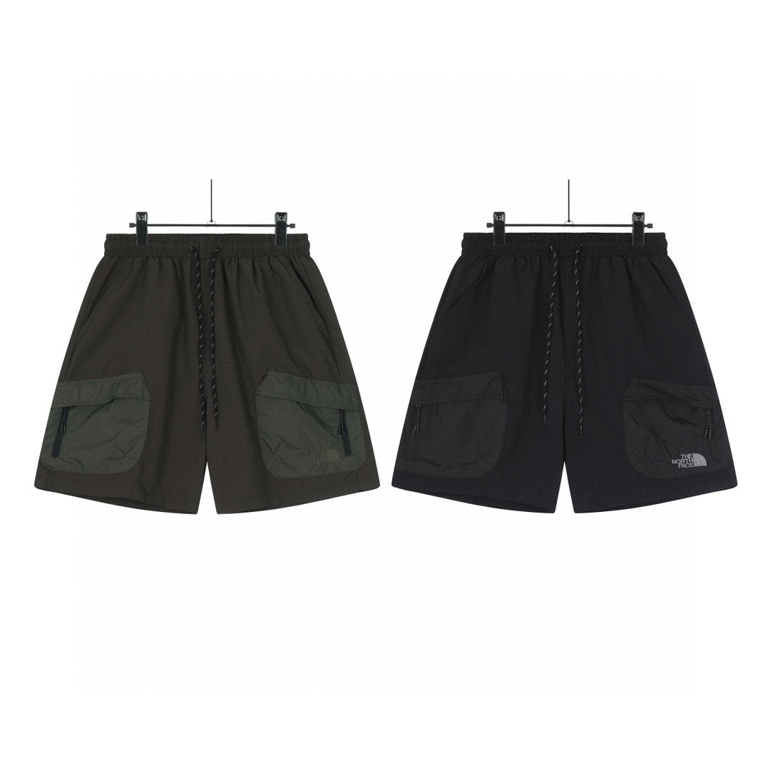 GTR#601: TNF Black City Shorts with Dry-Drive Nylon Fabric, Classic Colors & Various Sizes