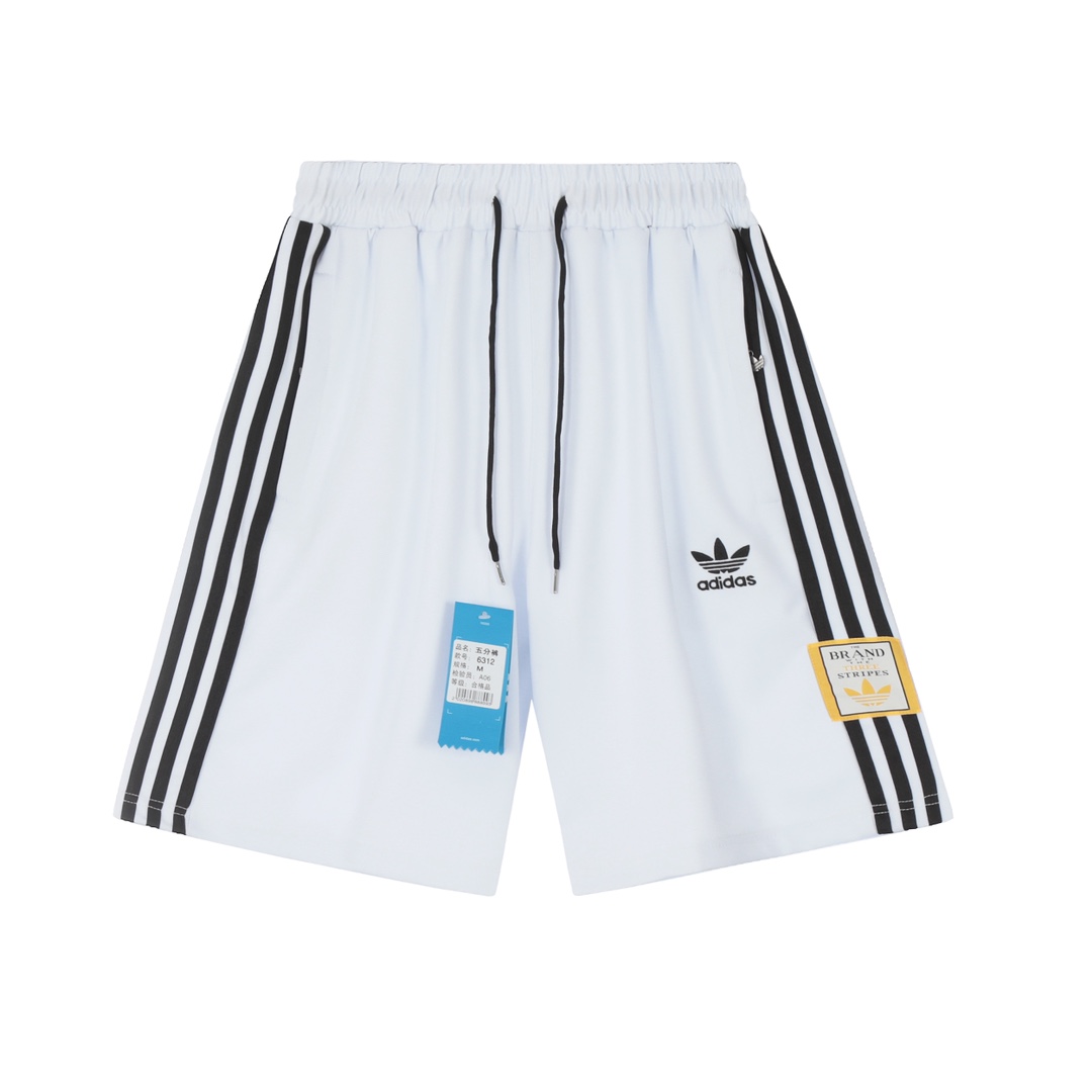 GTR#605 Adidas Striped Shorts: Functional, Stylish, Comfortable in Various Sizes - 图片 2