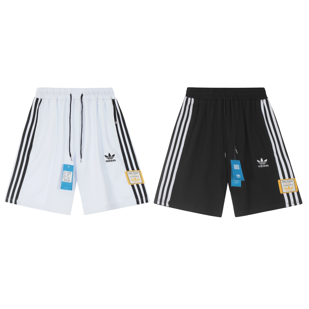 GTR#605 Adidas Striped Shorts: Functional, Stylish, Comfortable in Various Sizes - 图片 1
