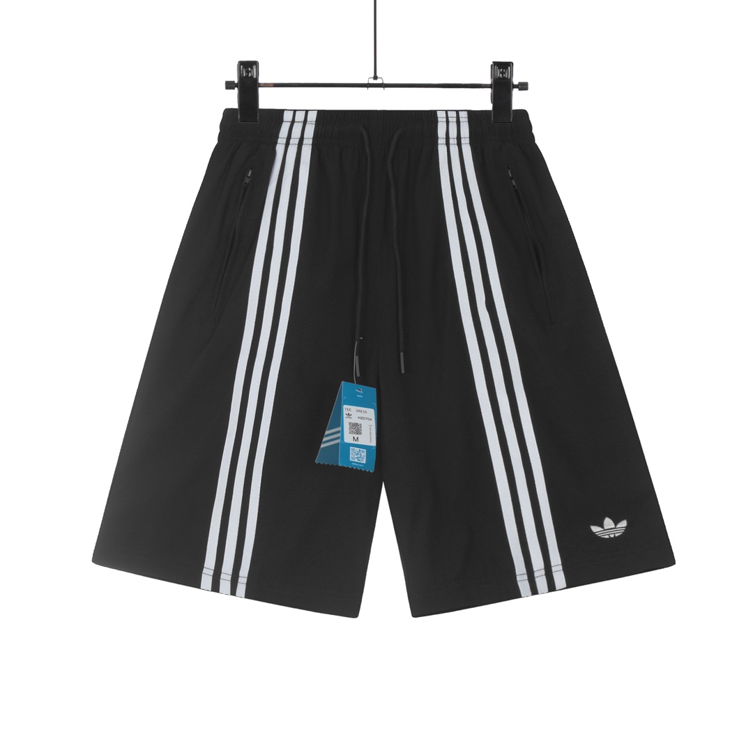 Adidas GTR #613 Dry-Dry Shorts: New Launch 2024, Cool Air-Breeding Fabric, Black/Blue, M-XXL. - 图片 4