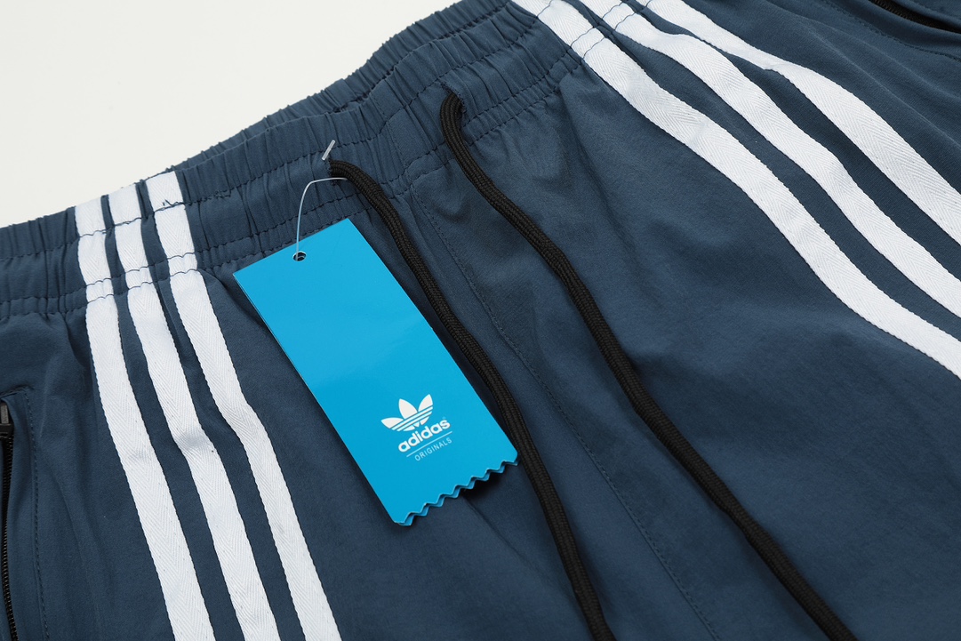 Adidas GTR #613 Dry-Dry Shorts: New Launch 2024, Cool Air-Breeding Fabric, Black/Blue, M-XXL. - 图片 8