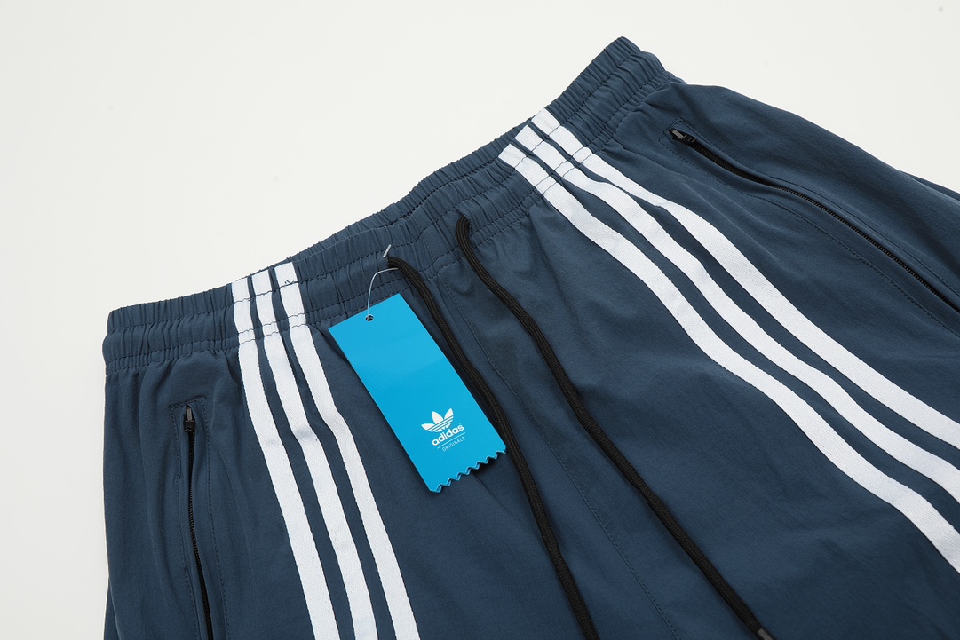 Adidas GTR #613 Dry-Dry Shorts: New Launch 2024, Cool Air-Breeding Fabric, Black/Blue, M-XXL. - 图片 7