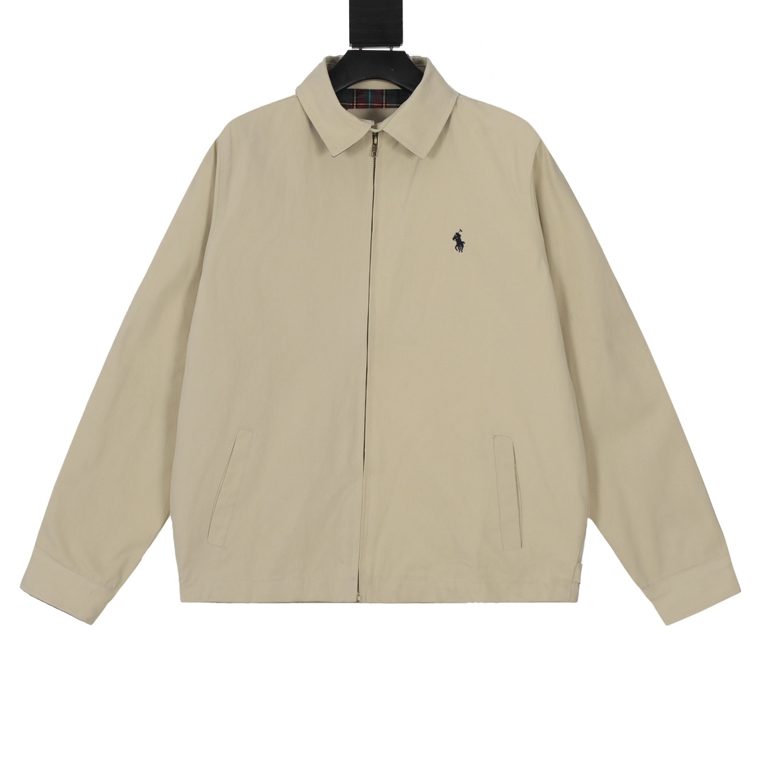 Ralph Lauren/Lauren Vintage Harrington Jacket: Classic Design, Thick Cotton, Stylish Cuffs. - 图片 2
