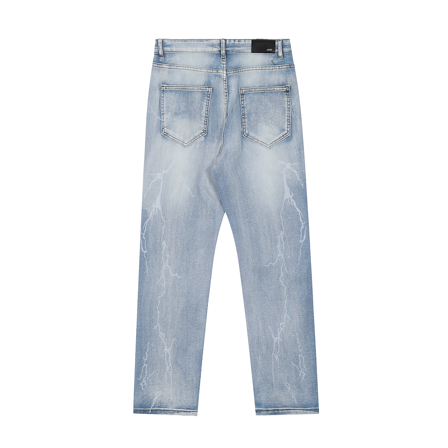 AMIRI Embroidered Jeans and Pants: Soft, Comfortable, Hand-Coded Custom Logo Buttons - 图片 3