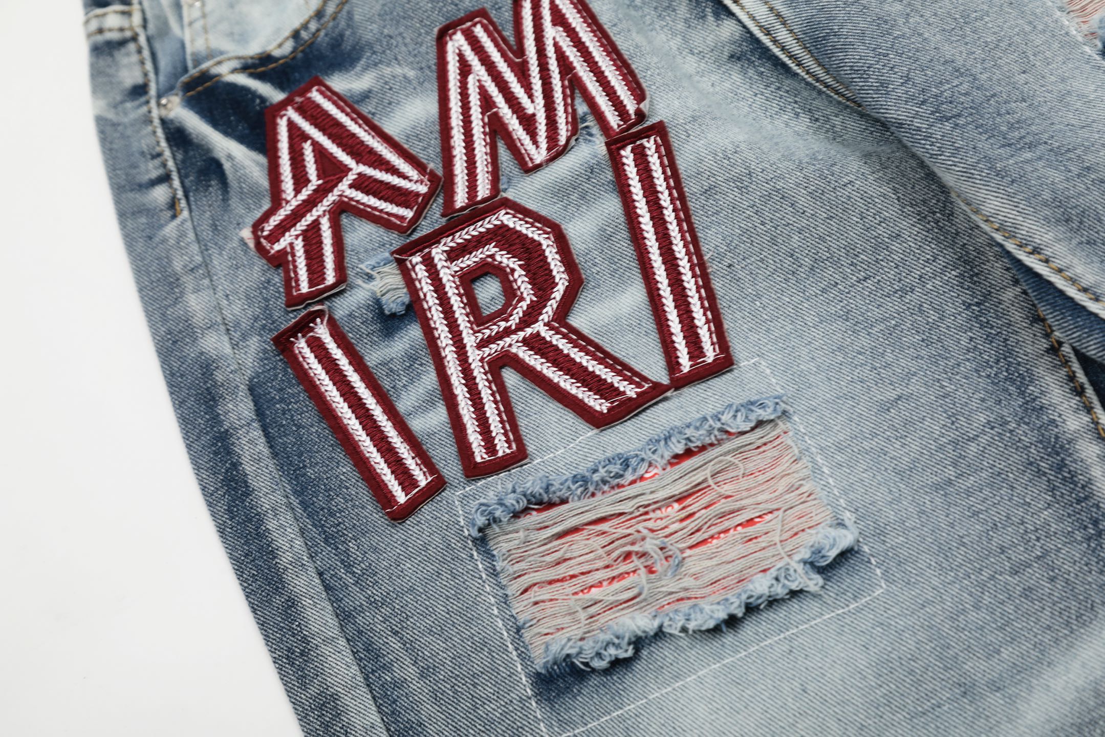 Trendy AMIRI Embroidered Jeans and Pants in Picture Color, Sizes 30-36 - 图片 9