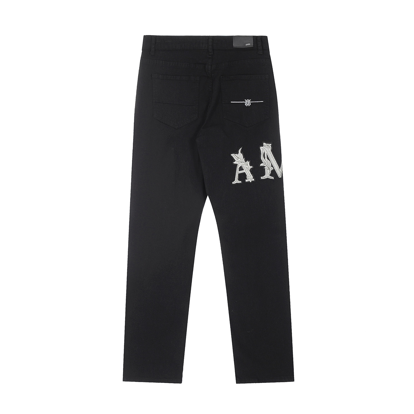 AMIRI Embroidered Jeans and Pants: Soft, Comfortable, Hand-Coded Custom Logo Buttons. - 图片 3