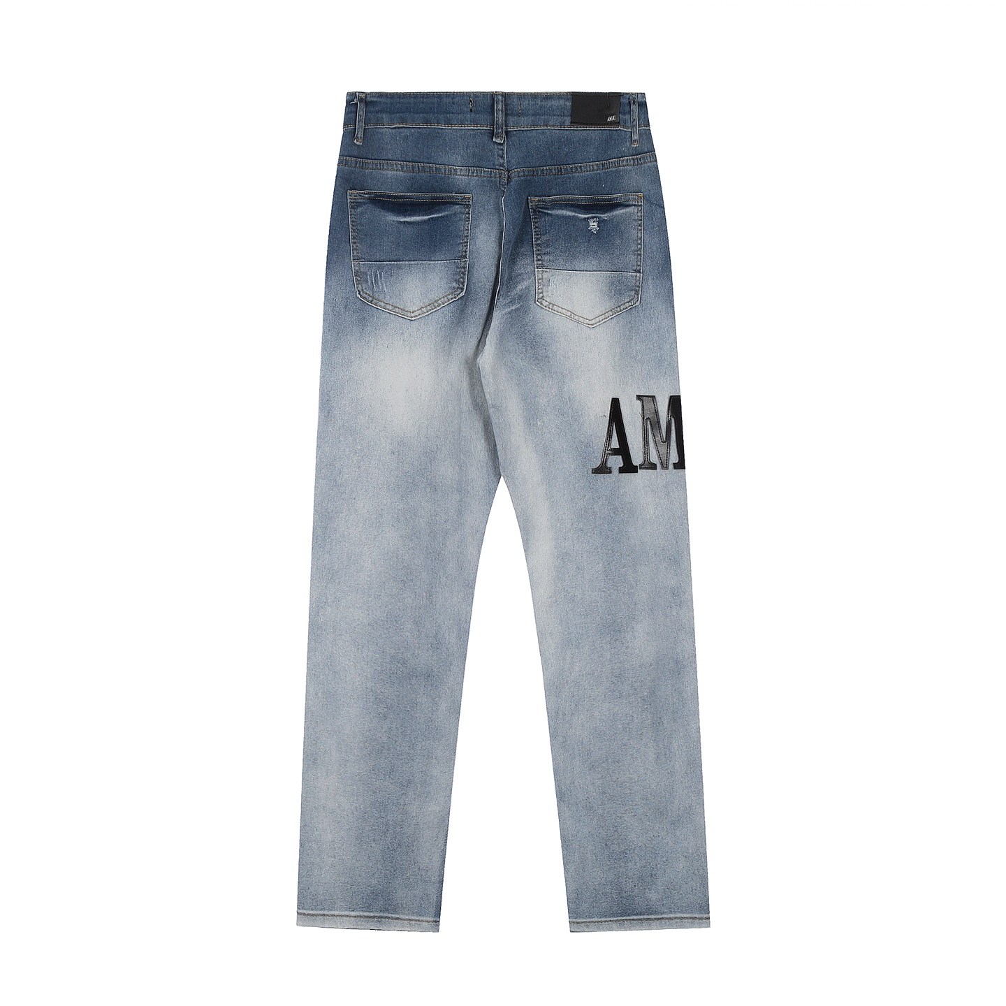 “AMIRI Embroidered Jeans: Soft, Comfortable Tailored Pants in Picture Color (Sizes 30-36)” - 图片 3