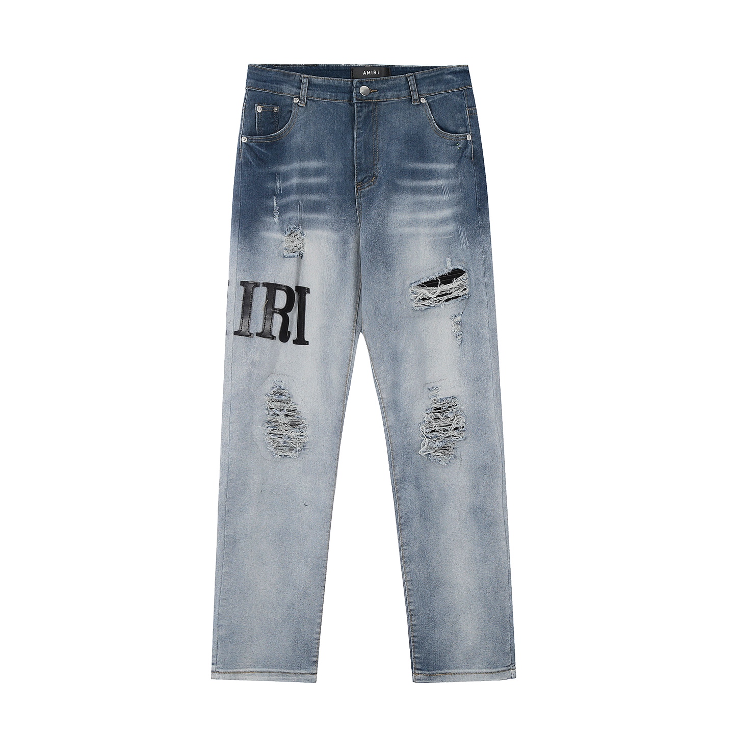 “AMIRI Embroidered Jeans: Soft, Comfortable Tailored Pants in Picture Color (Sizes 30-36)” - 图片 2