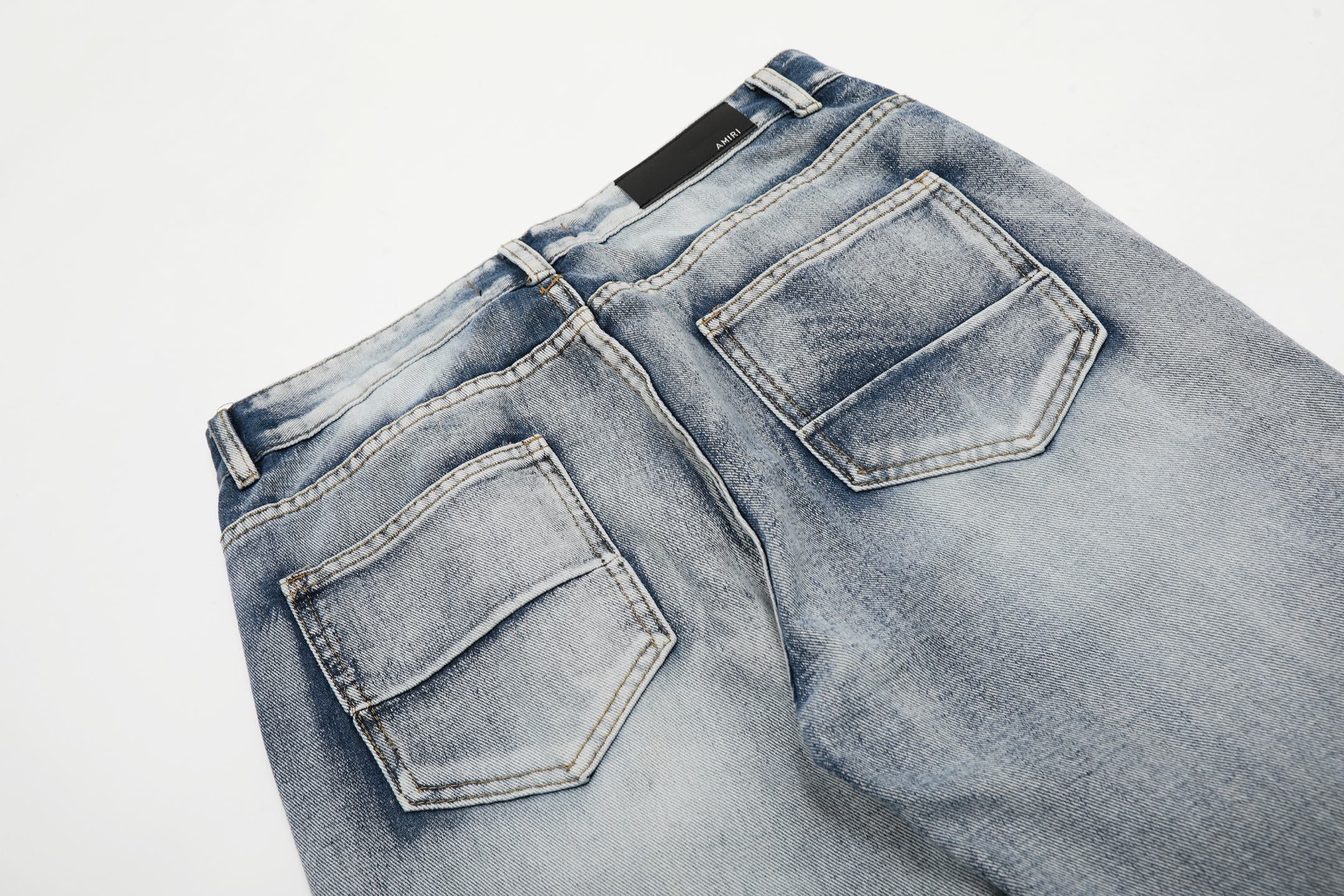 “Premium AMIRI Embroidered Jeans and Pants in Various Sizes and Colors” - 图片 7