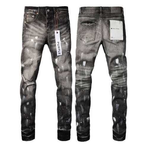 Purple Brand Distressed Straight Leg Jeans Comfortable Fit Versatile Style