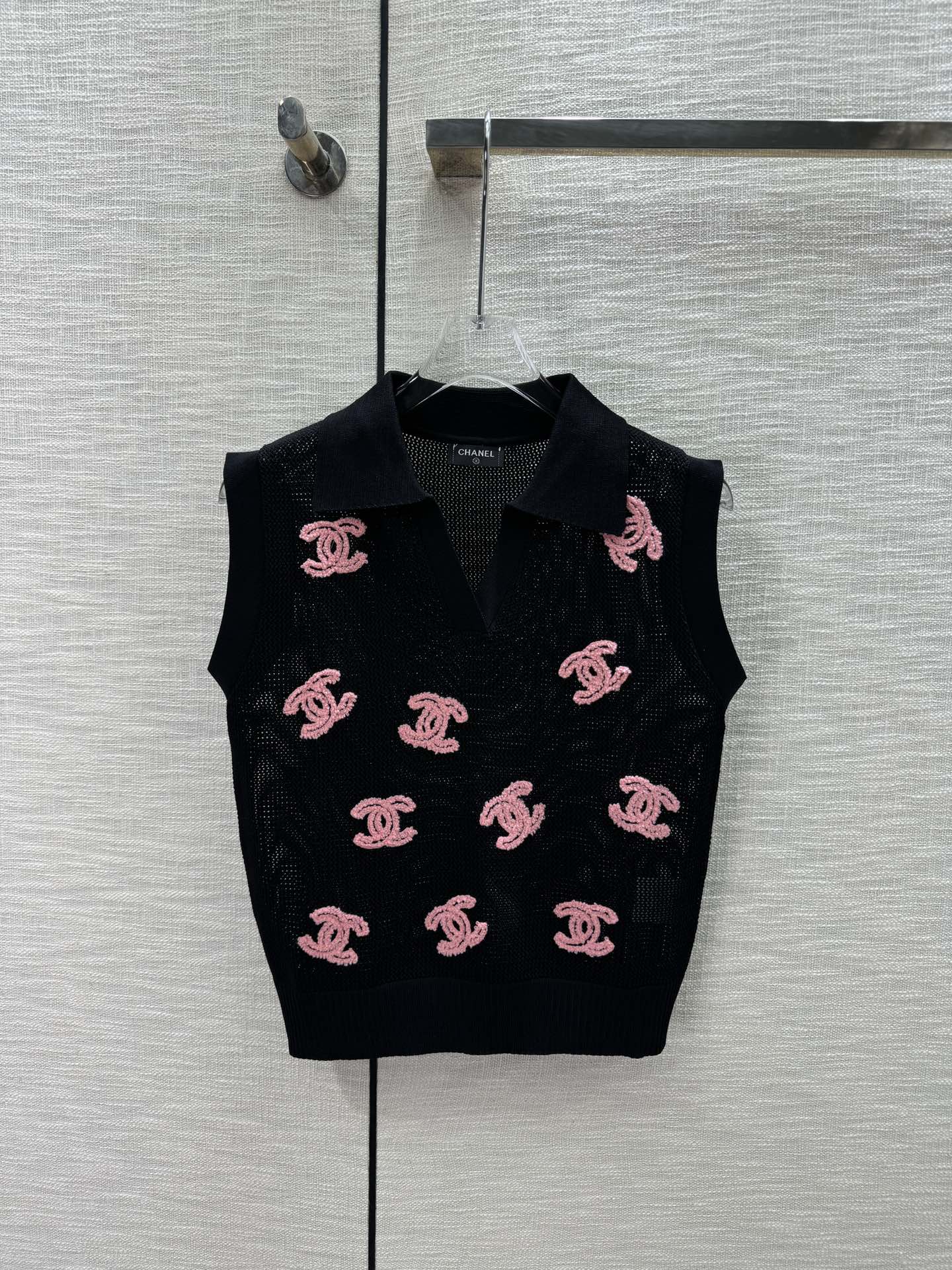 Chanel Kleding Tank Tops&Camis Breien Lente/Zomercollectie