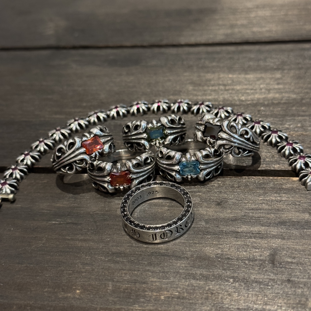 Rings, 925 silver with diamond customization