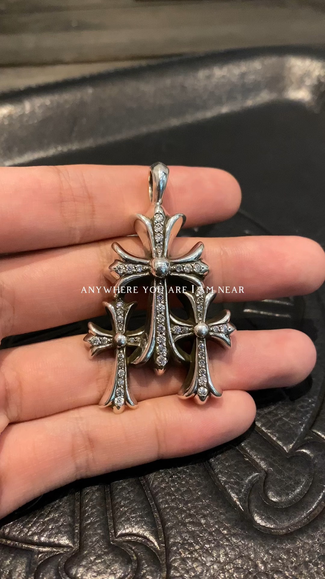 Necklace Pendant, 925 Silver Diamond Custom