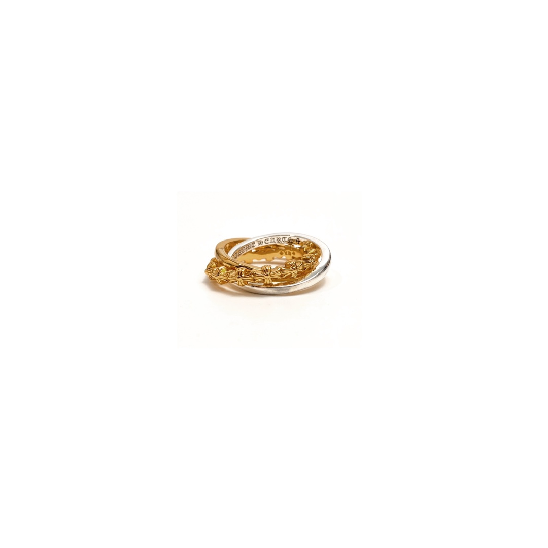 Ring, Custom Gold-Plated Diamond Setting