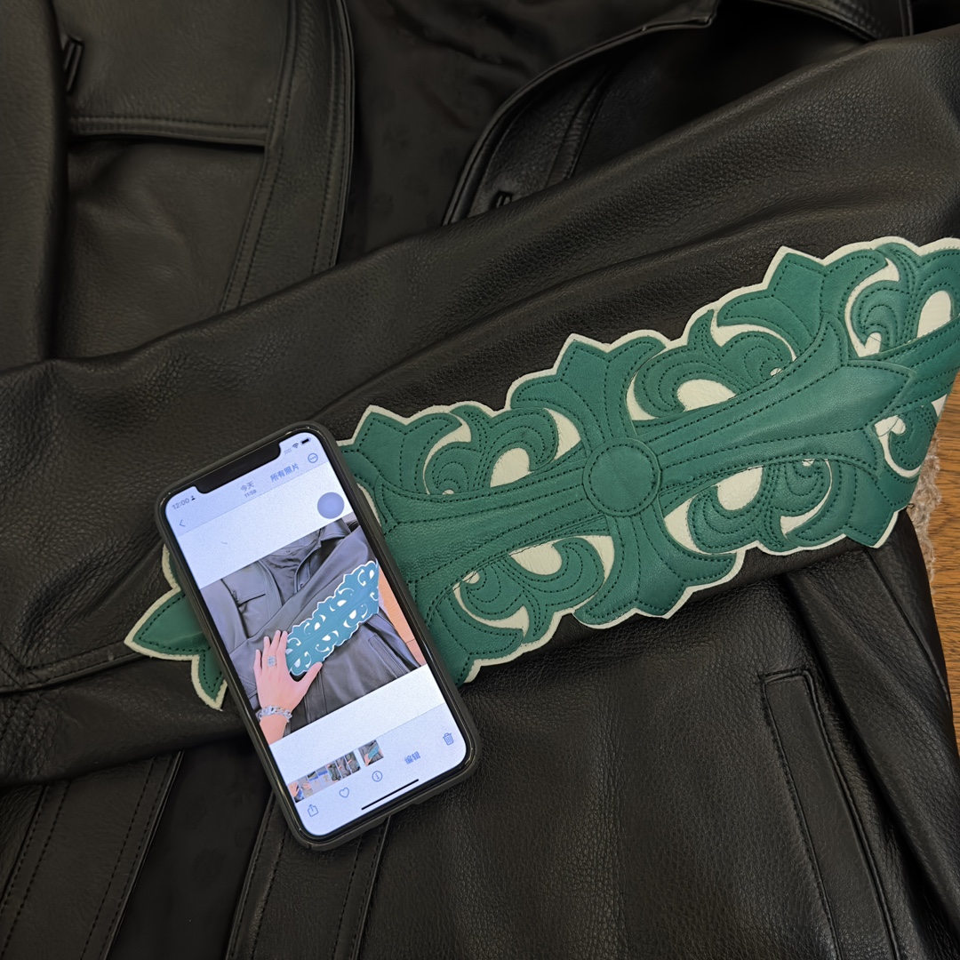 Leather jacket, production process