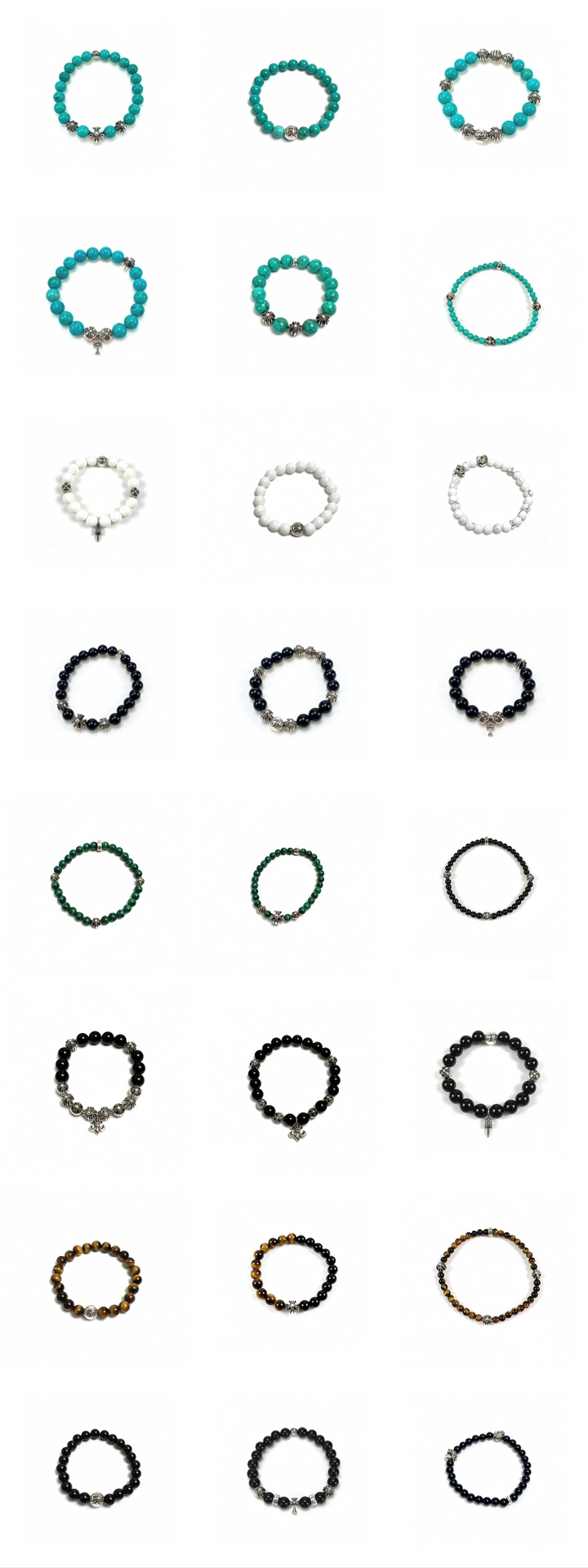 Silver bead bracelet