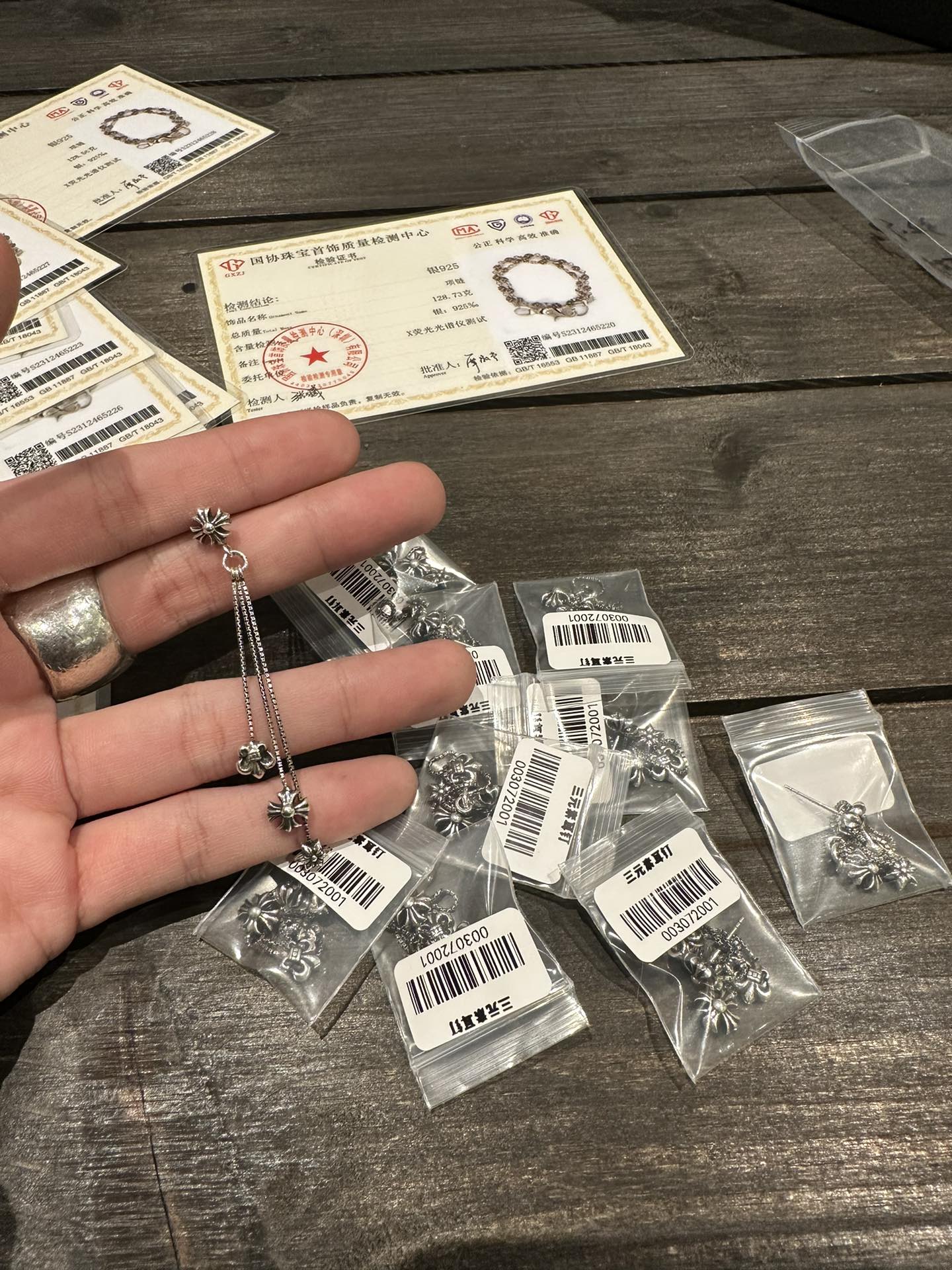 Custom order real shot: Earrings