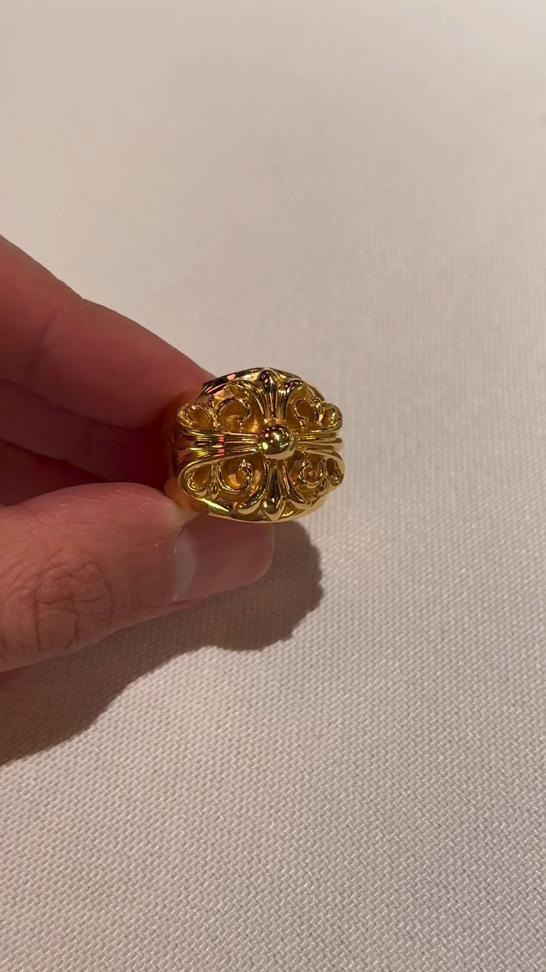 Custom order real shot, ring, gold-plated diamond-set customization, 22k real gold customization.